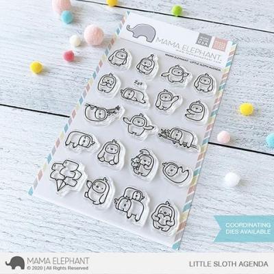 Mama Elephant Clear Stamps - Little Sloth Agenda